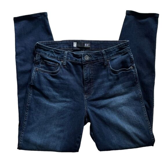Kut from the Kloth Dark Blue Diana Fab Ab Skinny High-Rise Jeans, size 6 - Picture 1 of 9